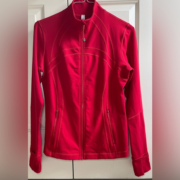🍒LULULEMON sz 12 DEFINE Jacket DARK RED Full-Length LUON ~VVHTF COLOR/SIZE! - Picture 1 of 7